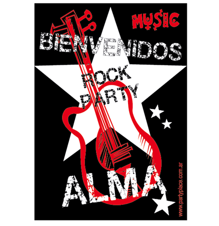 Afiche Pers. Bienvenidos Rock